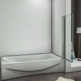 aica-Sopravasca- Aica box doccia sopravasca alta 140cm parete da vasca movibile 180° cristallo 6mm trasparente - Consegna gratuita