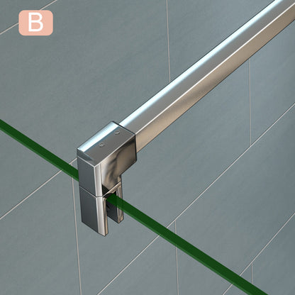 Aica Barra Stabilizzatrice Rinforzante Per Box Doccia Alluminio Cromato (Copy) Argento opaco