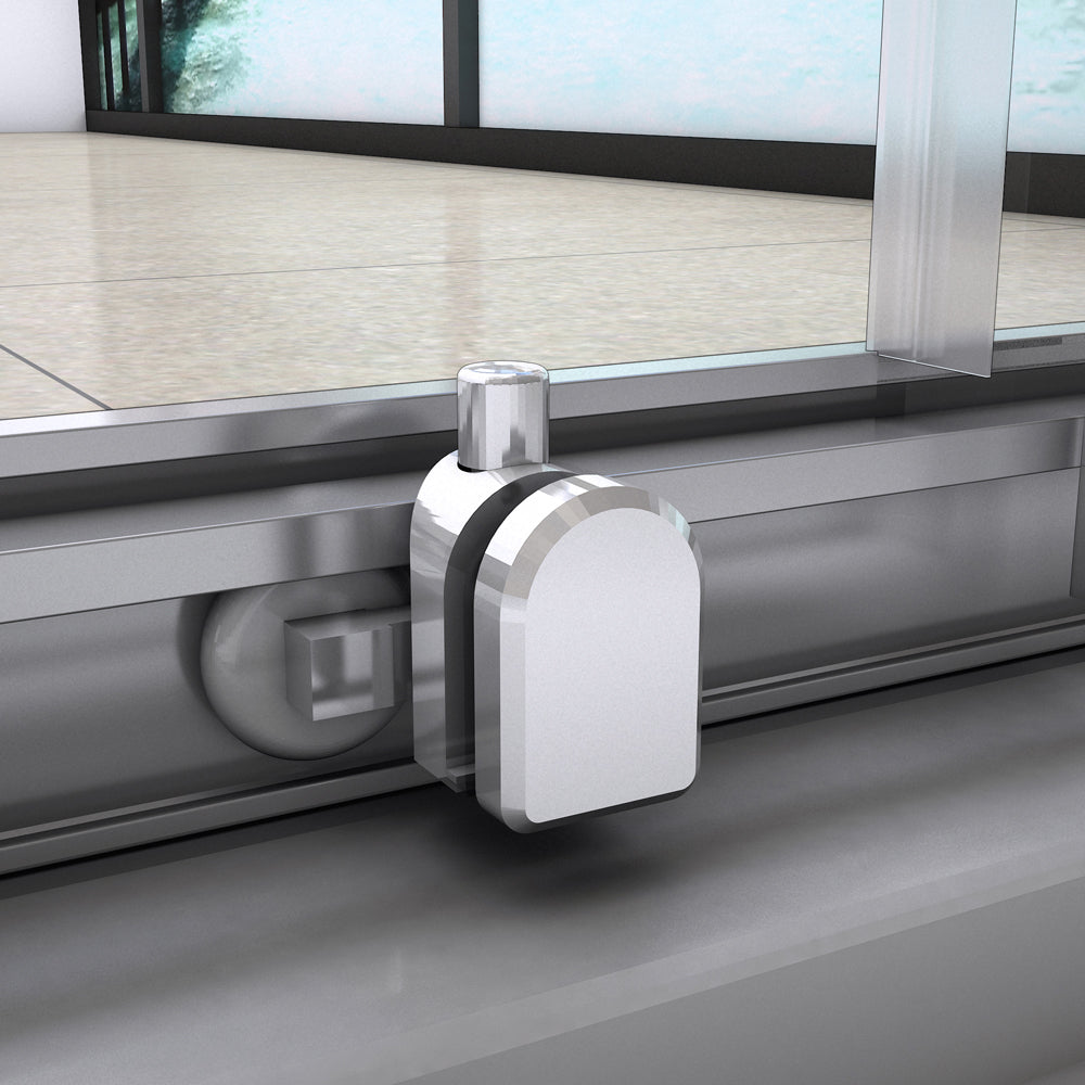 Aica 195 cm Box Doccia Angolare Doppie Porte Scorrevoli In Vetro 6mm Temperato Anticalcare Trasparente e Telaio Cromo Lucido varie dimensioni