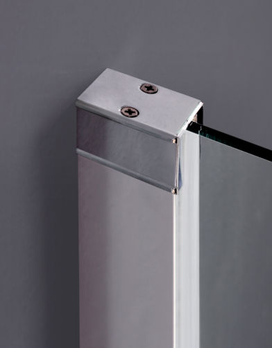 Aica Walk In Parete Per Doccia Alta 2M Vetro 8mm Temperato Trasparente Anticalcare