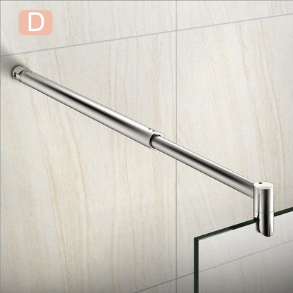 Aica Barra Stabilizzatrice Rinforzante Per Box Doccia Alluminio Cromato (Copy) Raccordo angolare Argento opaco