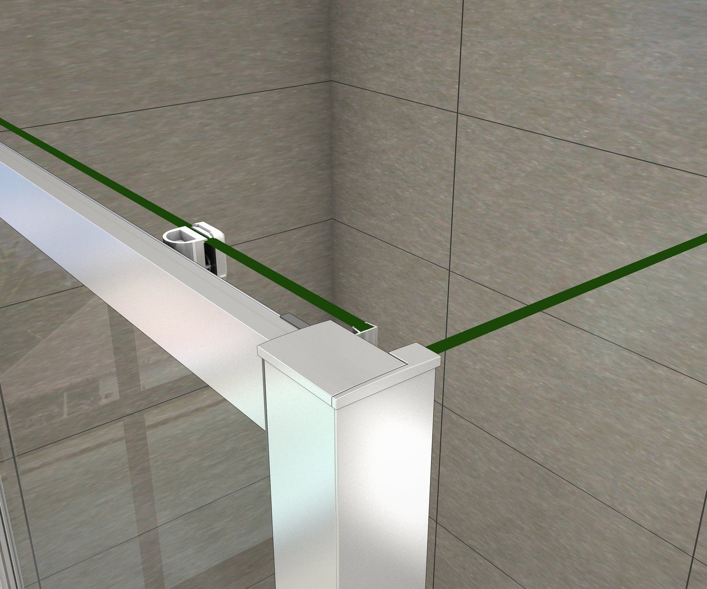 Aica Box Doccia A 3 Lati Alto 190cm Porta Scorrevole 2 Ante Mobili 2 Ante Fisse 2 Pareti Laterali Vetro Trasparente Da 5mm