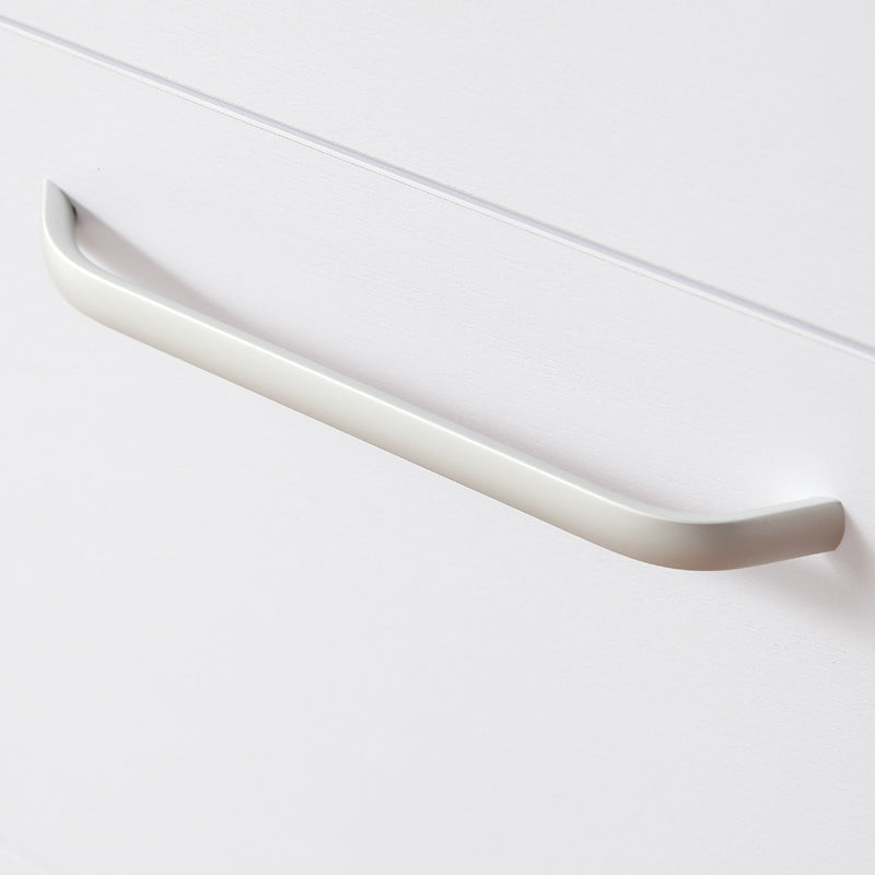 Mobile bagno Aica 60cm salva spazio, con lavabo in ceramica e 2 cassetti, con piedini in metallo