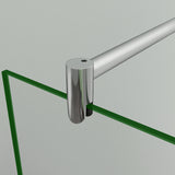 aica-parete-per-doccia- 120/ 140/160 cm parete per doccia con barra-stabilizzatrice,10mm cristallo temperato trasparente anticalcare - Consegna gratuita