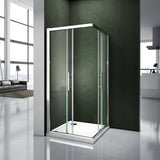 aica-box-angolare- Aica box doccia cabina doccia scorrevole angolare cristallo temperato trasparente - Consegna gratuita