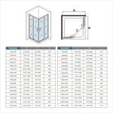 aica-box-angolare- Aica box doccia cabina doccia 195cm scorrevole angolare cristallo temperato trasparente 6mm - Consegna gratuita