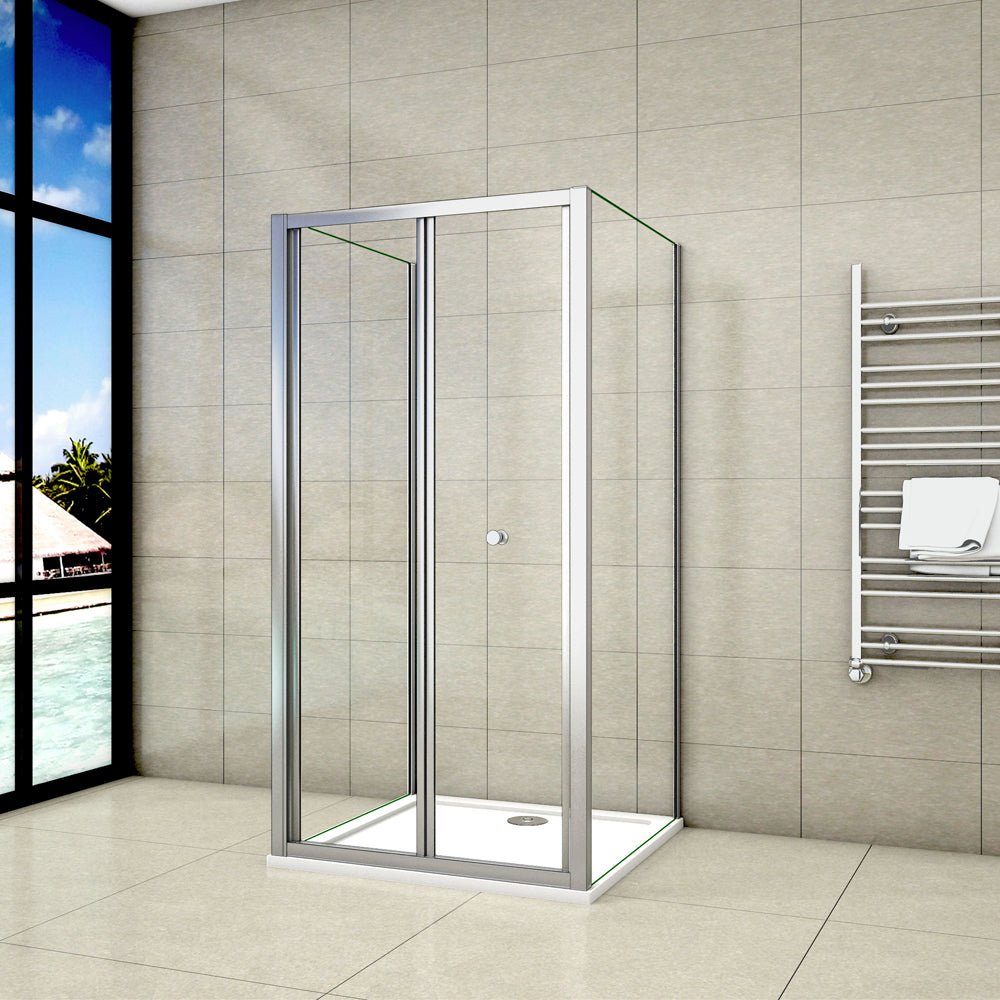 aica-box-angolare-con-lato-fisso- Aica Box doccia a 3 lati: porta scorrevole a soffietto , 2 pareti fisse laterali cad - Consegna gratuita
