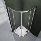 aica-box-angolare- Aica box doccia semicircolare porta scorrevole facile da installare cristallo temperato trasparente anticalcare - Consegna gratuita