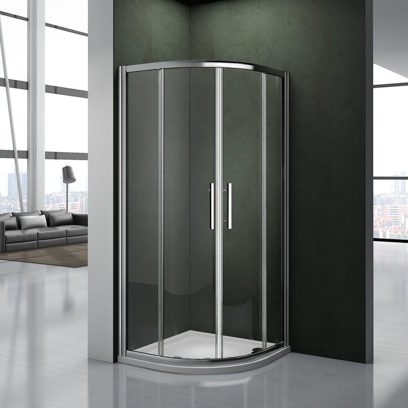 aica-box-angolare- Aica box doccia semicircolare porta scorrevole facile da installare cristallo temperato trasparente anticalcare - Consegna gratuita