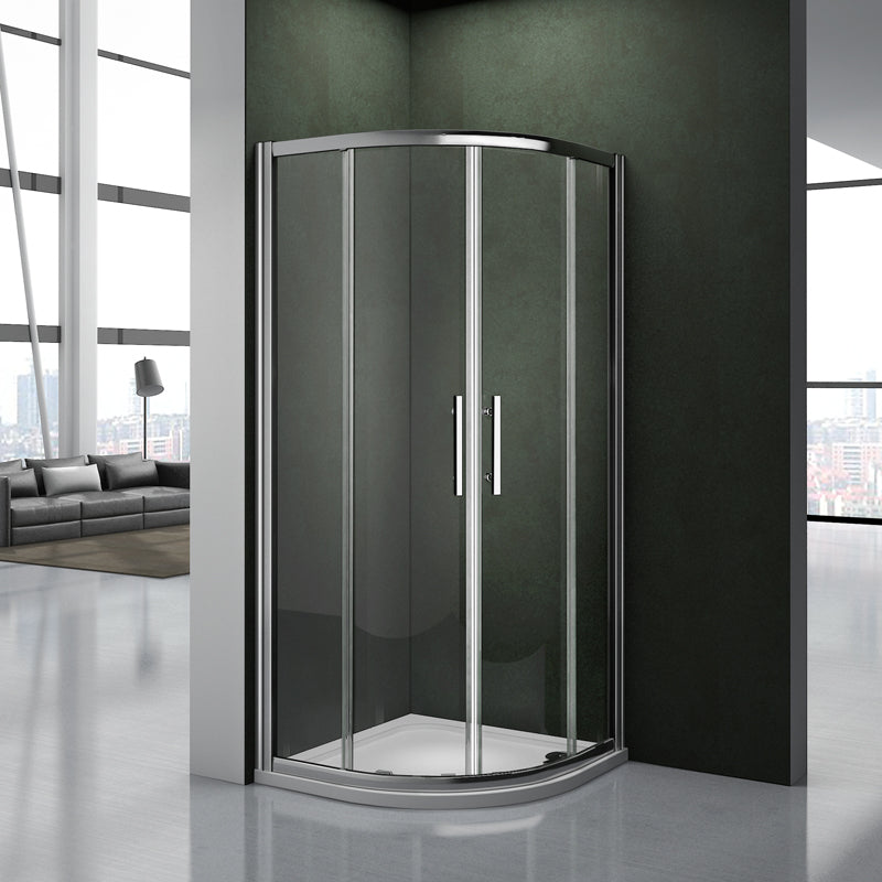 aica-box-angolare- Aica box doccia semicircolare porta scorrevole facile da installare cristallo temperato trasparente anticalcare - Consegna gratuita