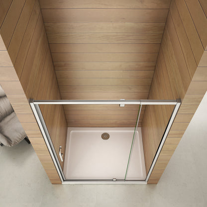 Aica 90x185 cm Porta Doccia Battente Per Nicchia Apertura Pivotante In Vetro 6 mm Temperato Trasparente Telai Con Processo Di Elettroforesi