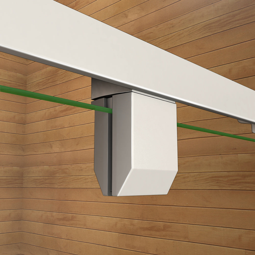 Aica 90x185 cm Porta Doccia Battente Per Nicchia Apertura Pivotante In Vetro 6 mm Temperato Trasparente Telai Con Processo Di Elettroforesi