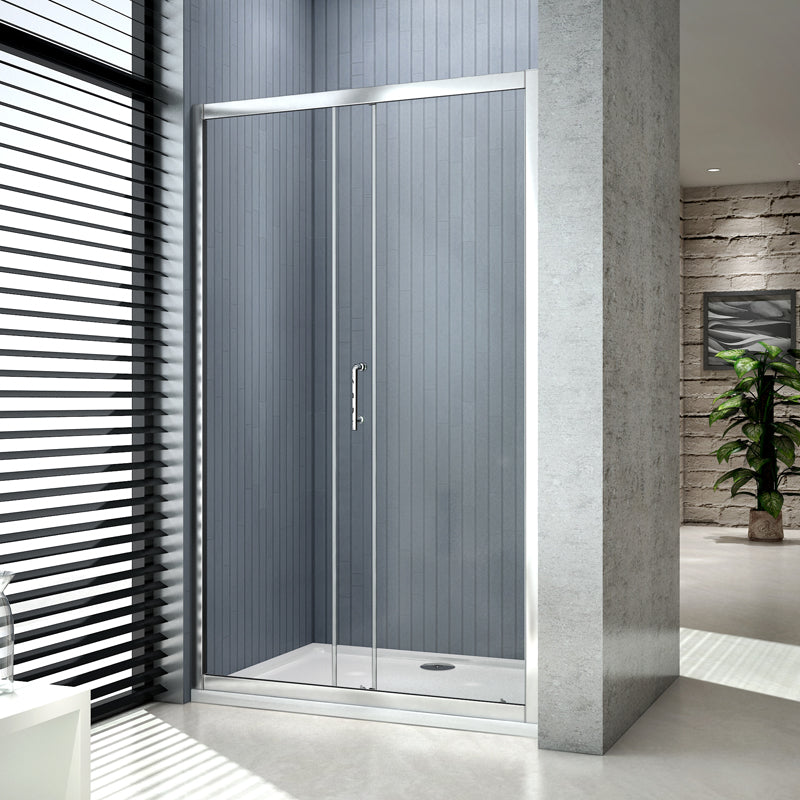 Aica Porta Box Doccia Per Nicchia Vetro Temperato Trasparente