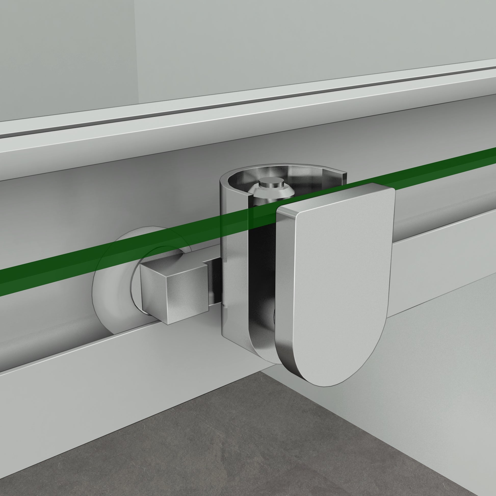 Aica Box Doccia Per Nicchia Doppie Porte Scorrevoli Da Bagno Vetro Temperato Trasparente 120X185cm