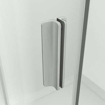 Aica Box Doccia Per Nicchia Porta Scorrevole Telaio In Alluminio Elettroforesi Vetro Temperato Trasparente 6mm