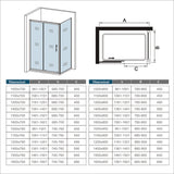 aica-box-angolare-con-lato-fisso- Aica box doccia porta scorrevole telaio in alluminio elettroforesi cristallo temperato trasparente 6mm - Consegna gratuita
