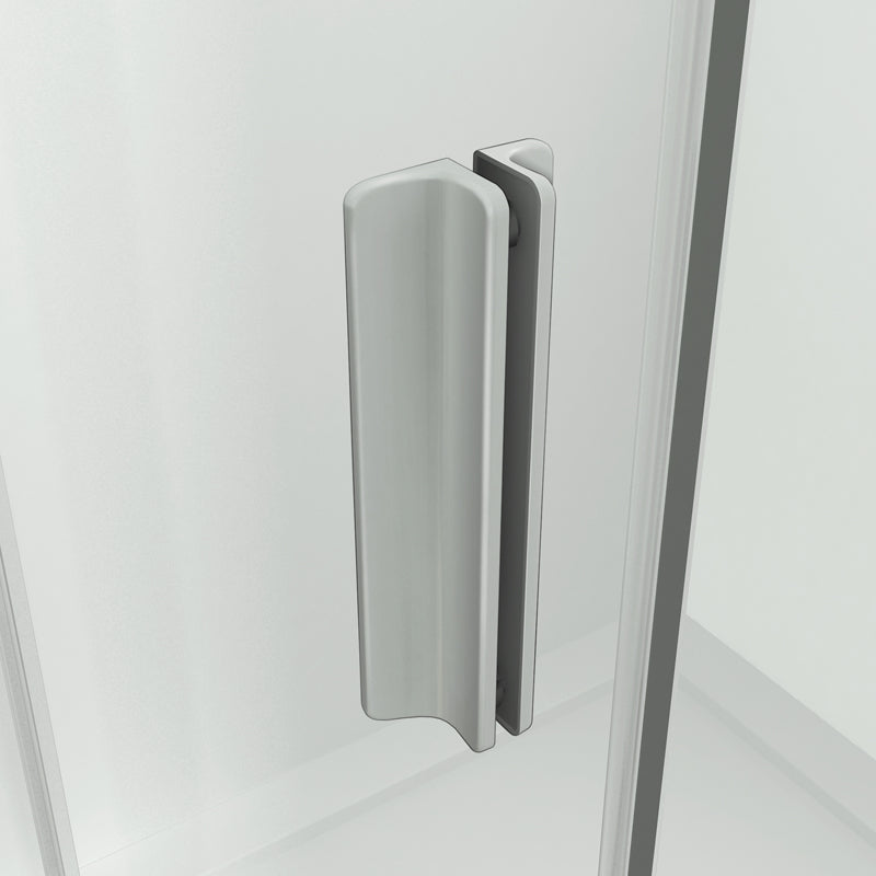 Aica Box Doccia Porta Scorrevole Telaio In Alluminio Elettroforesi Vetro Temperato Trasparente 6mm