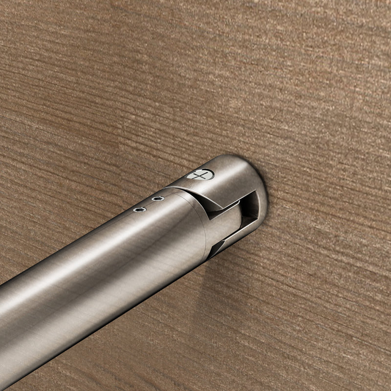 AICA Walk In Parete Per Doccia Con Barra Stabilizzatrice Regolabile 70-120cm Vetro 8mm Temperato Opaco Anticalcare