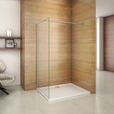 aica-parete-per-doccia- Aica parete per doccia con barra stabilizzatrice cristallo temperato trasparente anticalcare - Consegna gratuita