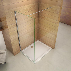 aica-parete-per-doccia- Aica parete per doccia con barra stabilizzatrice cristallo temperato trasparente anticalcare